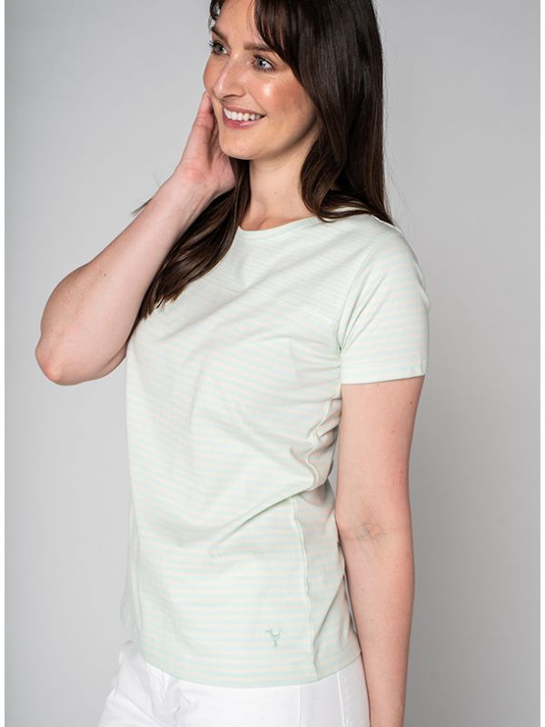Becca Striped T-Shirt - Splash Green