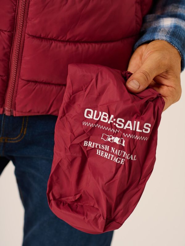 Dark Cherry Ultra Light Padded Gilet X-Series Usher