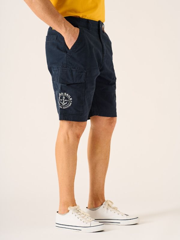 WestSide X-Series Cargo Shorts In Dark Navy 