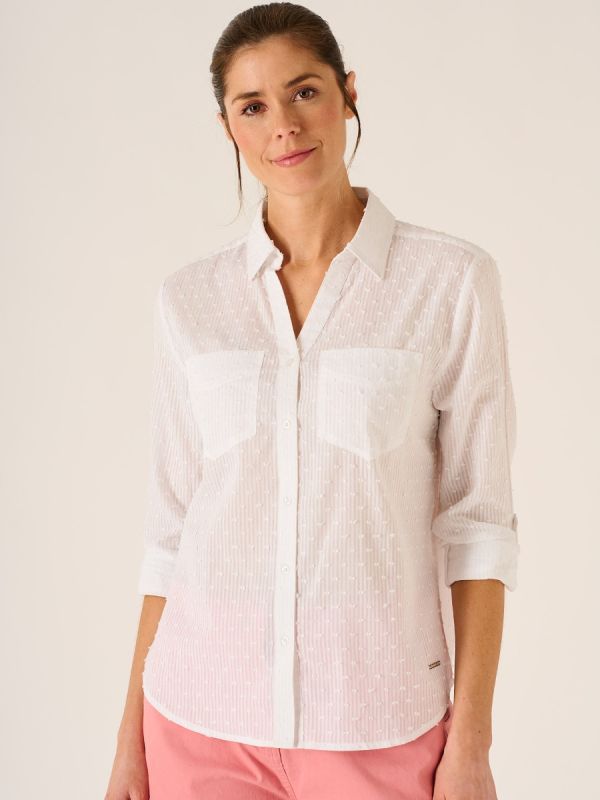 Wilna Dobby Shirt In White