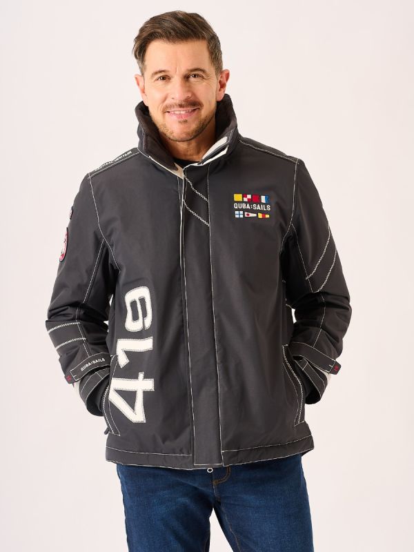 X-10 Mens Heritage Jacket Charcoal 