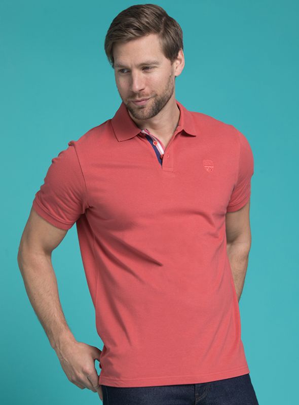Gamma Pique Polo Shirt - Lobster Red | Quba & Co