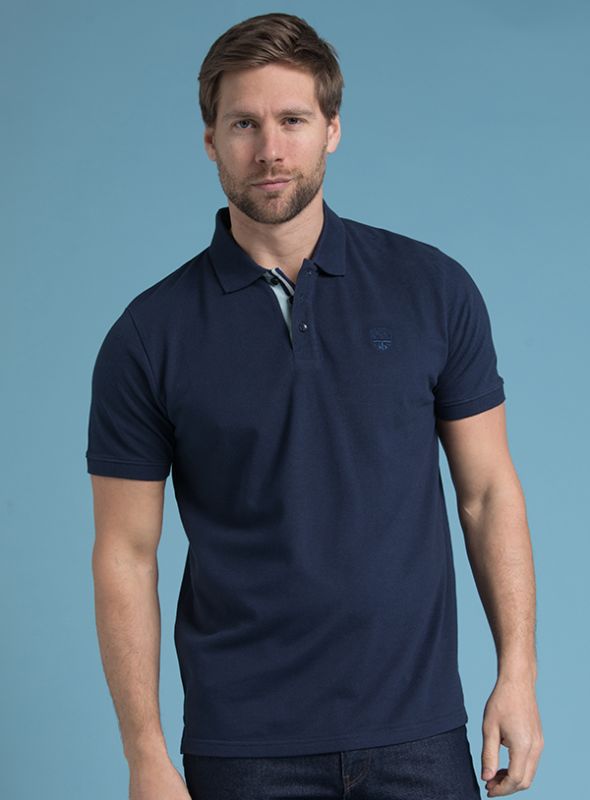 Gamma Pique Polo Shirt - Navy | Quba & Co