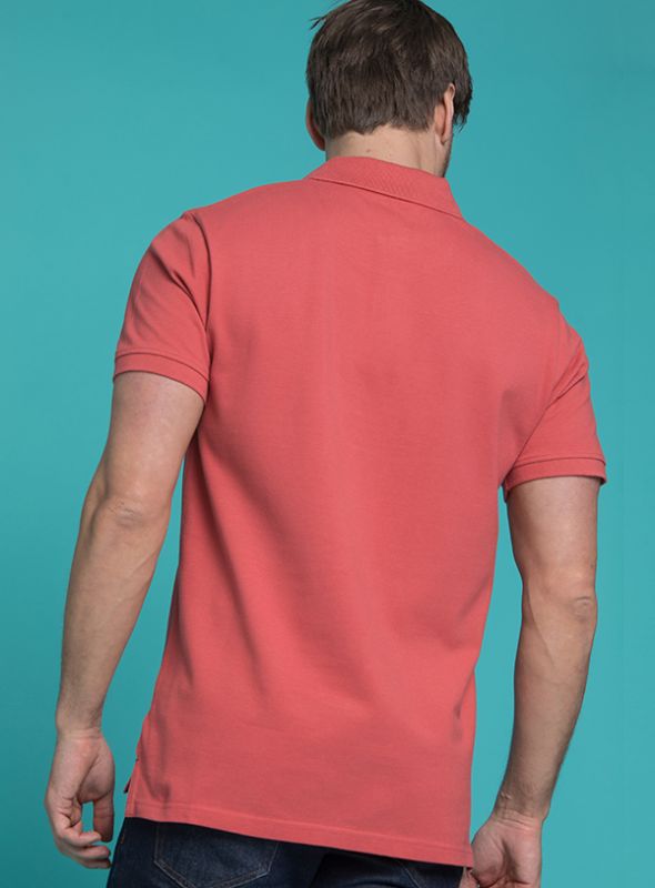 Gamma Pique Polo Shirt - Lobster Red