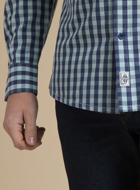 Advisory Long Sleeved Check Shirt - Harbour Green/Ink