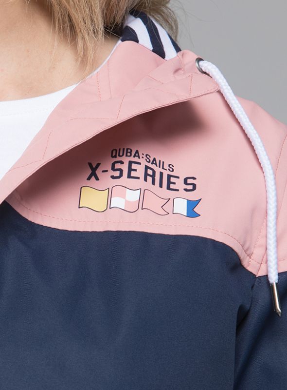 X82 Women’s X-Series Lightweight Jacket - Navy/Shell Pink