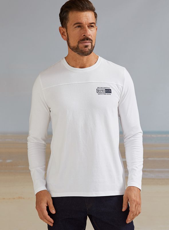 Johan Long-Sleeve Graphic T-Shirt - White