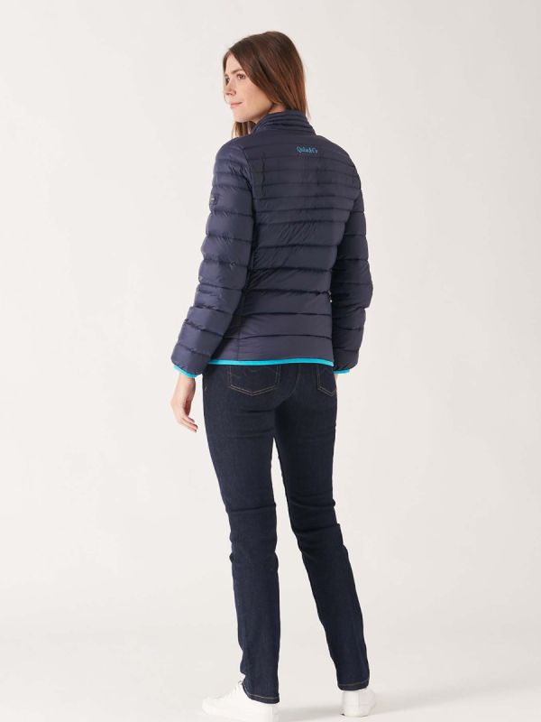 Alderley Navy and Blue Down Packable Jacket 