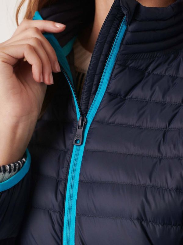 Alderley Navy and Blue Down Packable Jacket 