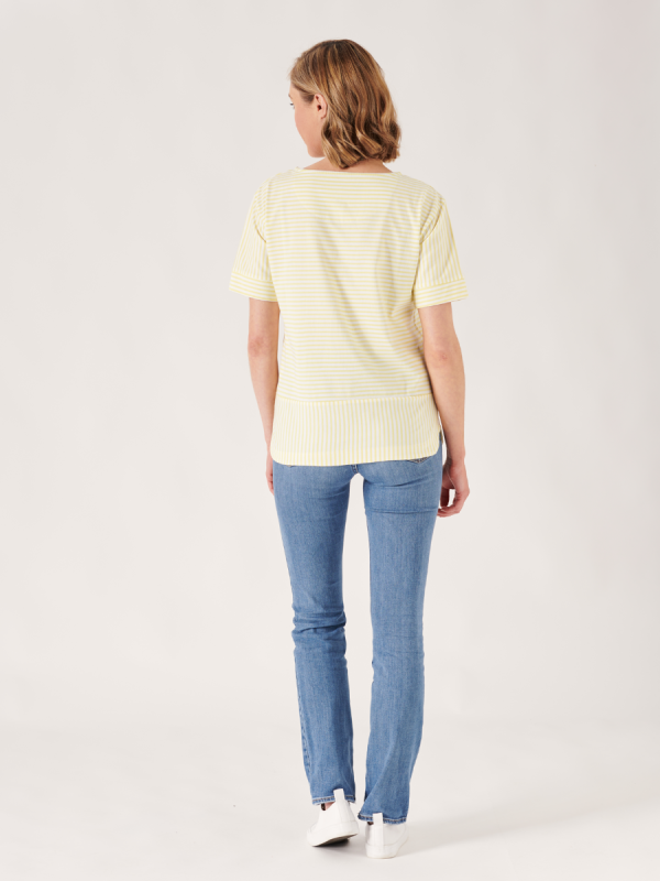 ladies t-shirt, yellow top