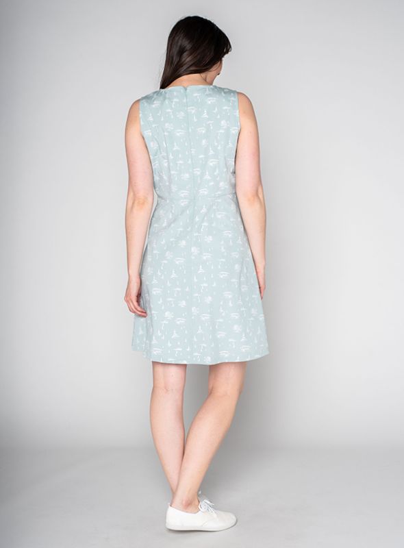 Aurora Nautical Print Dress - Seamist Green | Quba & Co Dresses and Skirts