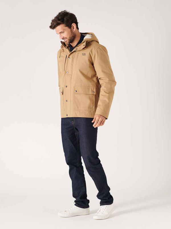 Jerboa beige winter coat will keep you warm on a cold day and is a great fashionable jacket through the winter season.