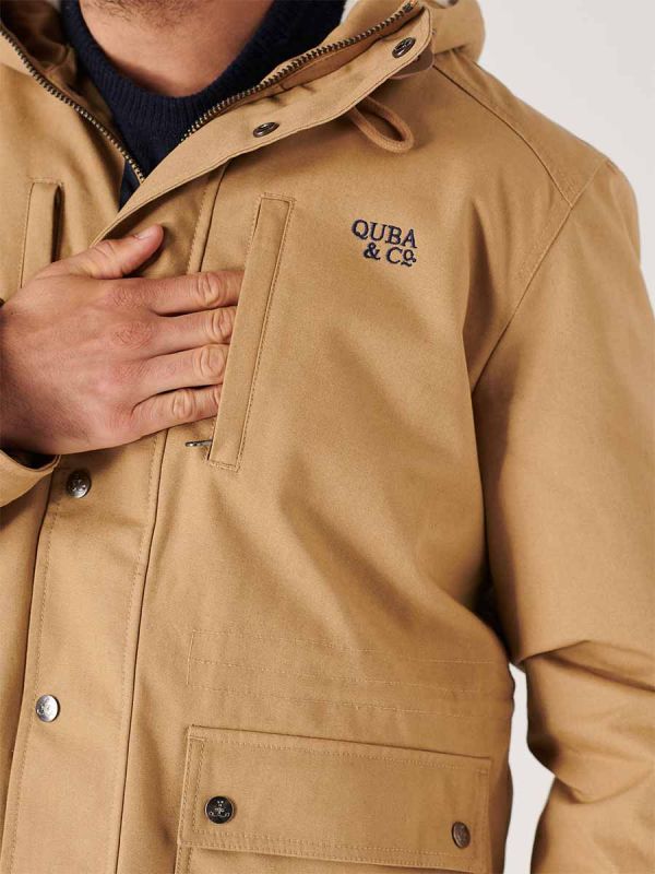 Quba and Co's autumn and winter range for 2021 close up of the Jerboa jacket 