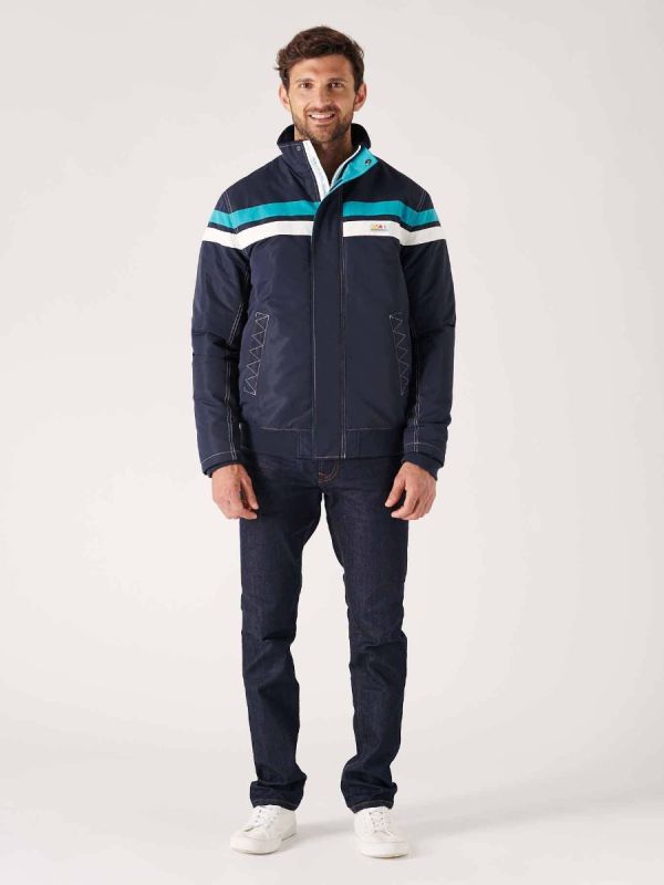 Waterproof jacket in navy for winter outwear designed by Quba & Co
