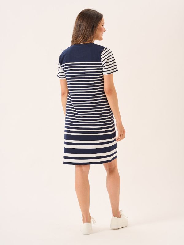 Konelia-G Jakke - Navy White Stripe