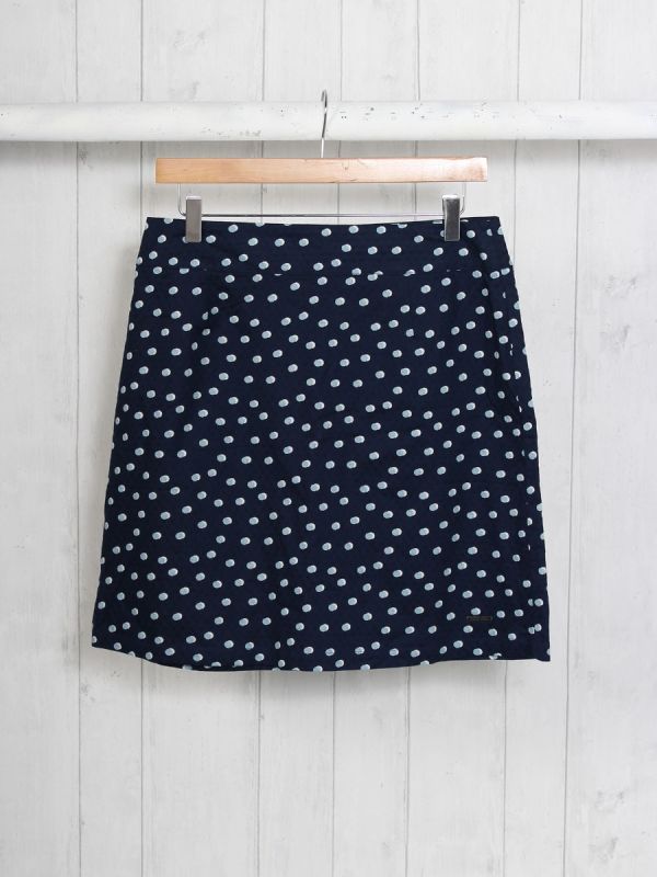 Chloe NAVY Woven Skirt | Quba & Co