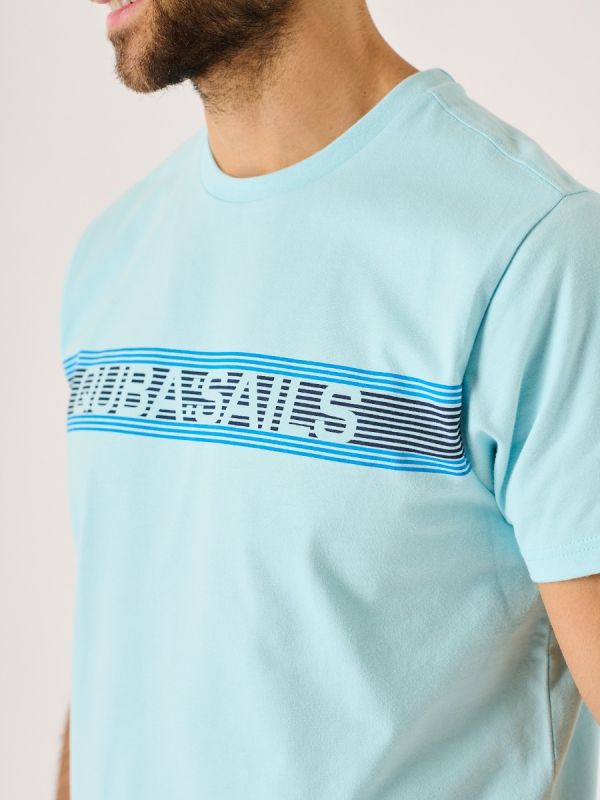 Dewhurst Quba Sails Splash Blue X-Series Logo T-Shirt