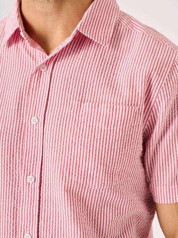 Dustin Short Sleeved Striped Shirt