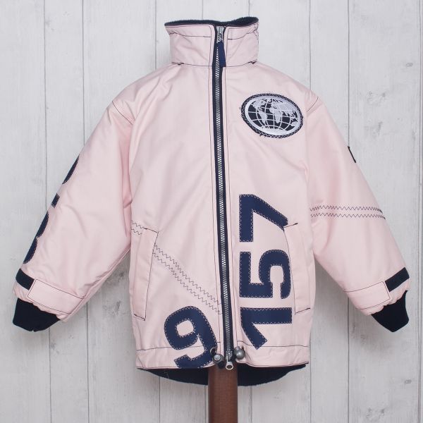 X-10 Technical Jacket in Pink with Navy 157 Applique