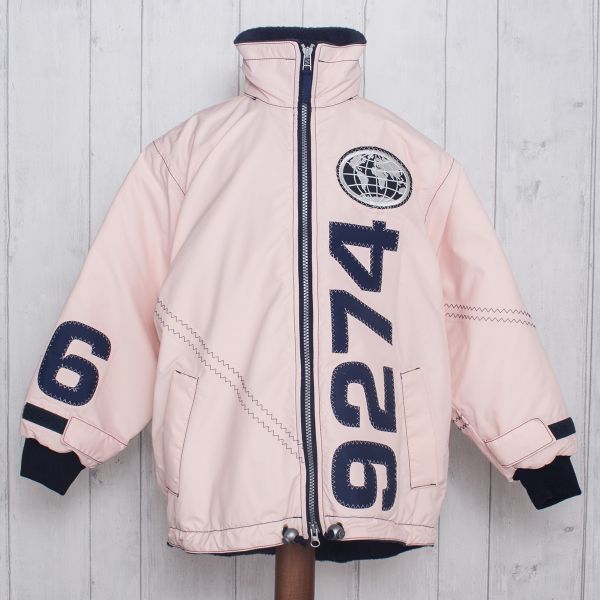 X-10 Technical Jacket in Pink with Navy 9247