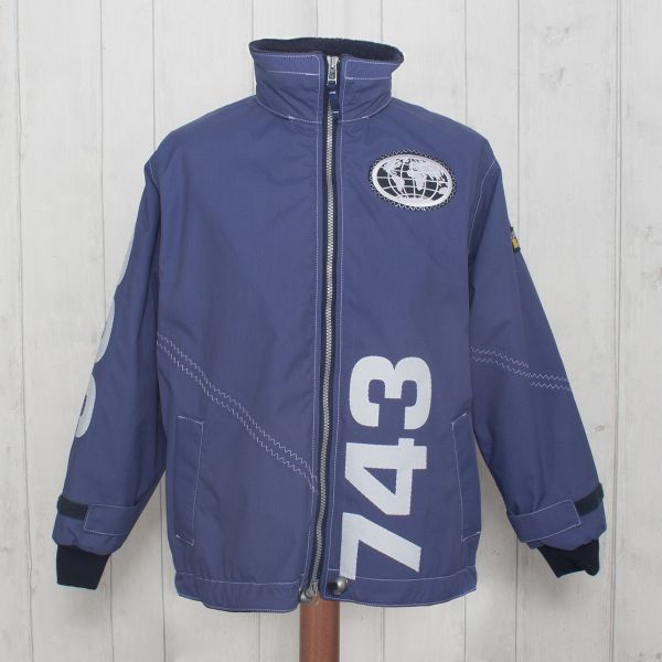 X-10 Technical Jacket in Indigo with White (Child's)