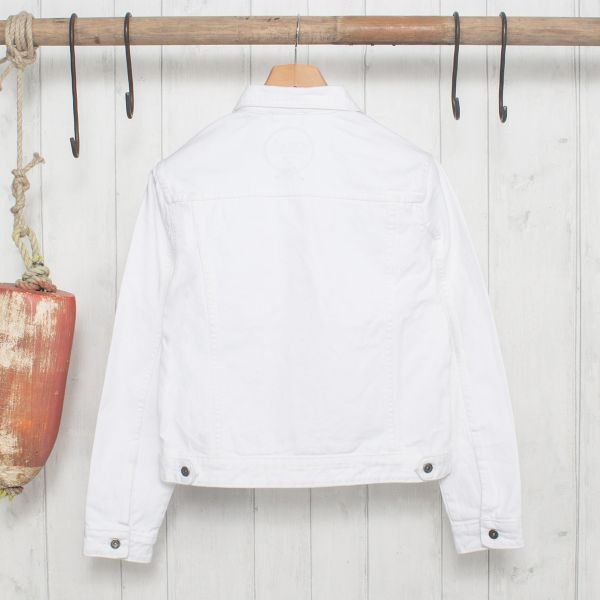 Kanyu Ladies Denim Jacket - White