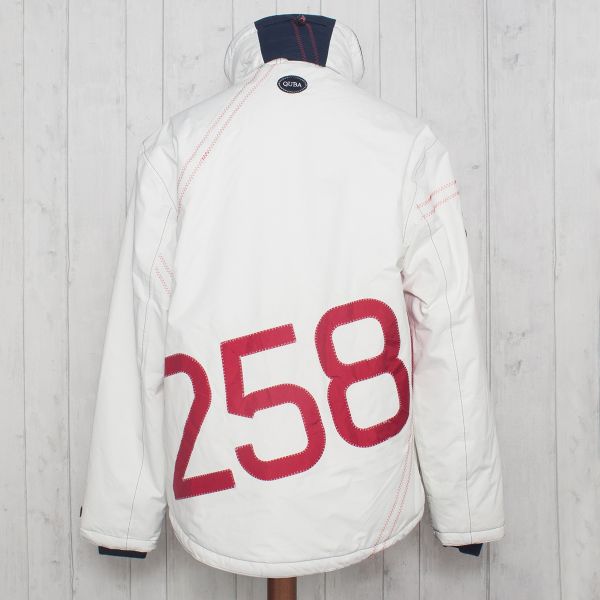 Iconic Men's X-10 Technical Jacket in White with Red - 5 appliqué 