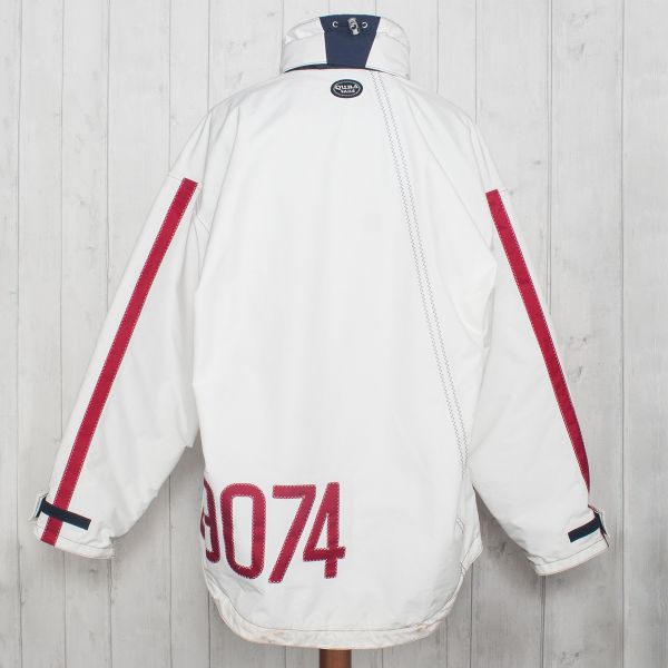 Men's X-10 Technical Jacket in White with Red