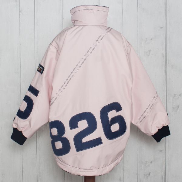 X-10 Technical Jacket in Pink with Navy Applique