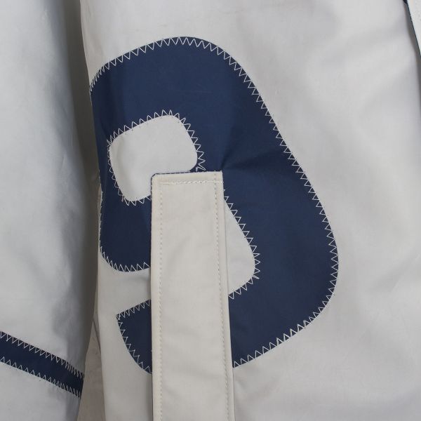 X-10 Authentic Sailcloth Jacket - White & Blue