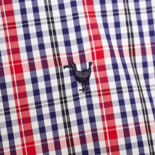 Snoek Shirt - Long Sleeve - Red/Blue Check