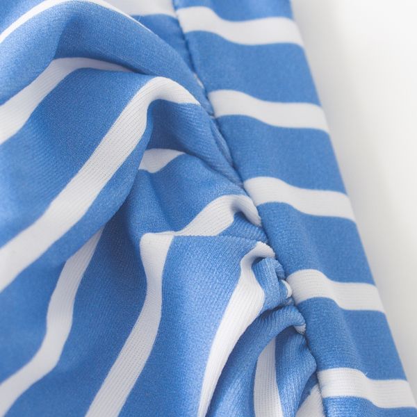 Sillago Bikini Top  - Blue & White Stripe