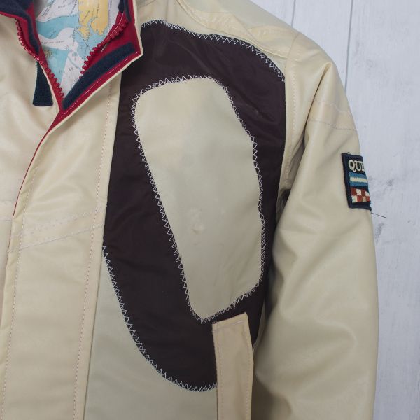 X-10 Authentic Sailcloth Jacket in beige with mocha