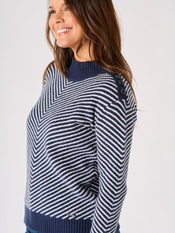 Taelynn Jumper | Winter Striped Knitted Jumper