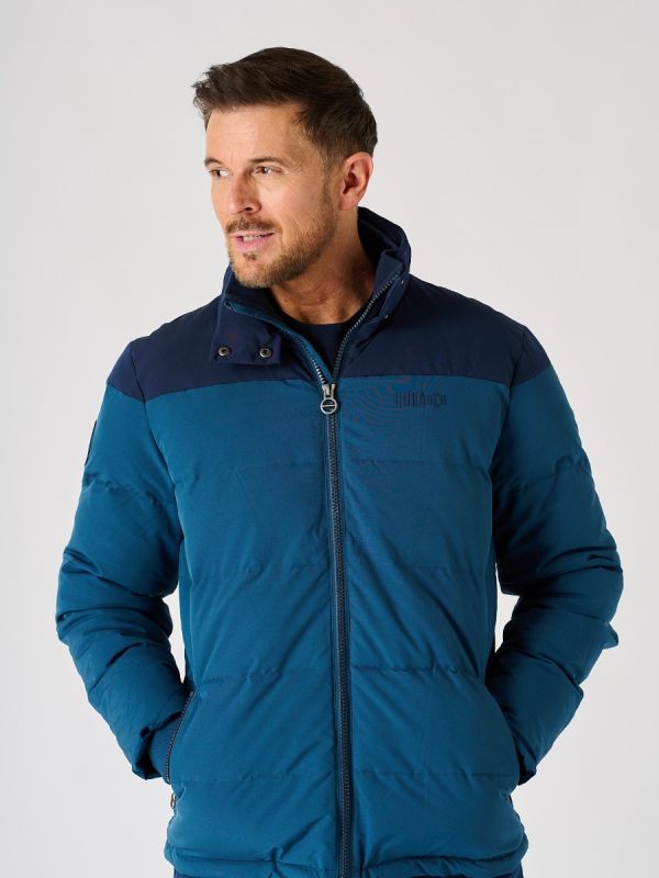 Grenchen Puffer Jacket BLUE/NAVY | Quba & Co