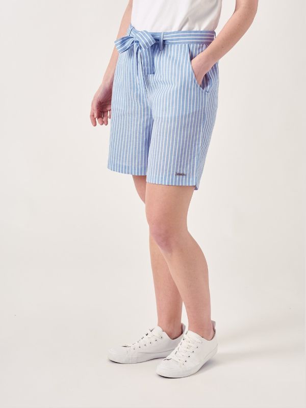Gwen BLUE Stripe Shorts | Quba & Co