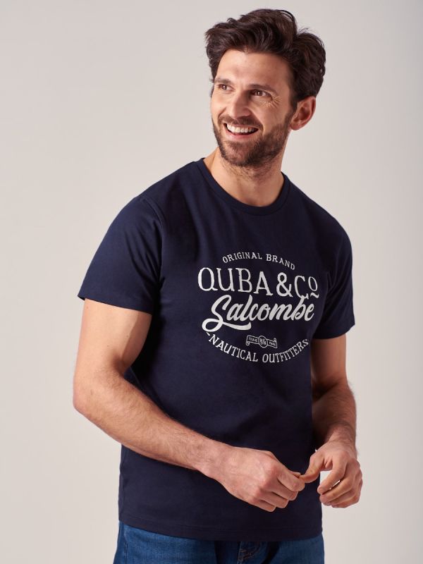 Holiday Salcombe NAVY T-Shirt | Quba & Co