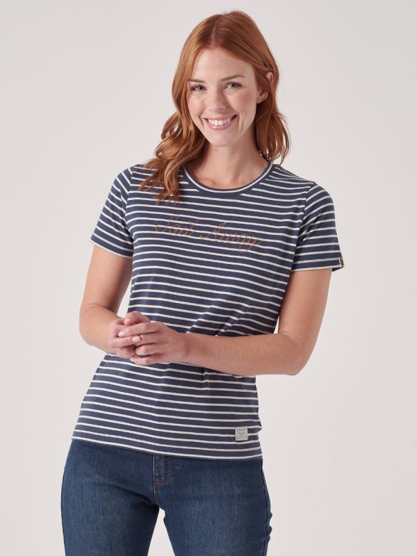 Sia BLUE Short Sleeve T-Shirt | Quba & Co