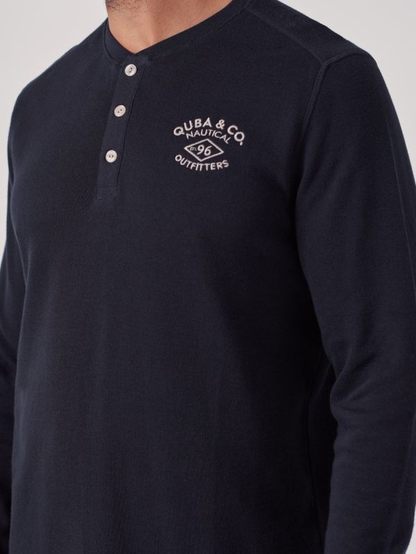Lakeshore NAVY Long Sleeve T-Shirt | Quba & Co