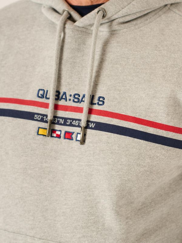 Herren-Sweatshirt mit Reißverschluss graugrün
