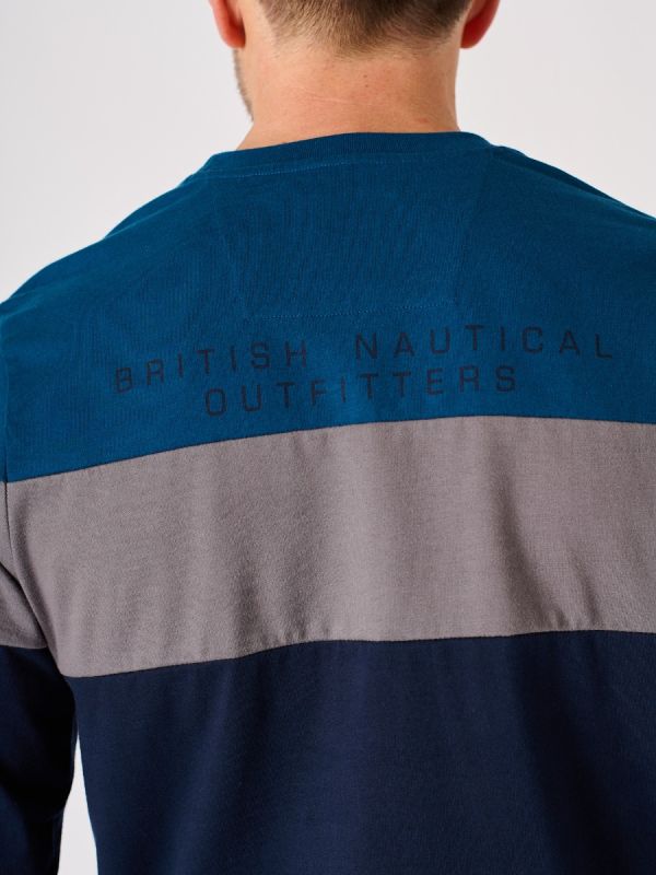 Navy and Grey X-Series Long Sleeved T-Shirt - Menzies