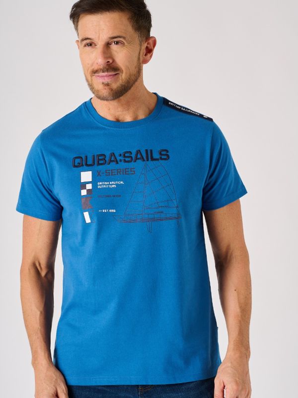 Blue X-Series Quba Sails Boat Design T-Shirt - Nolan