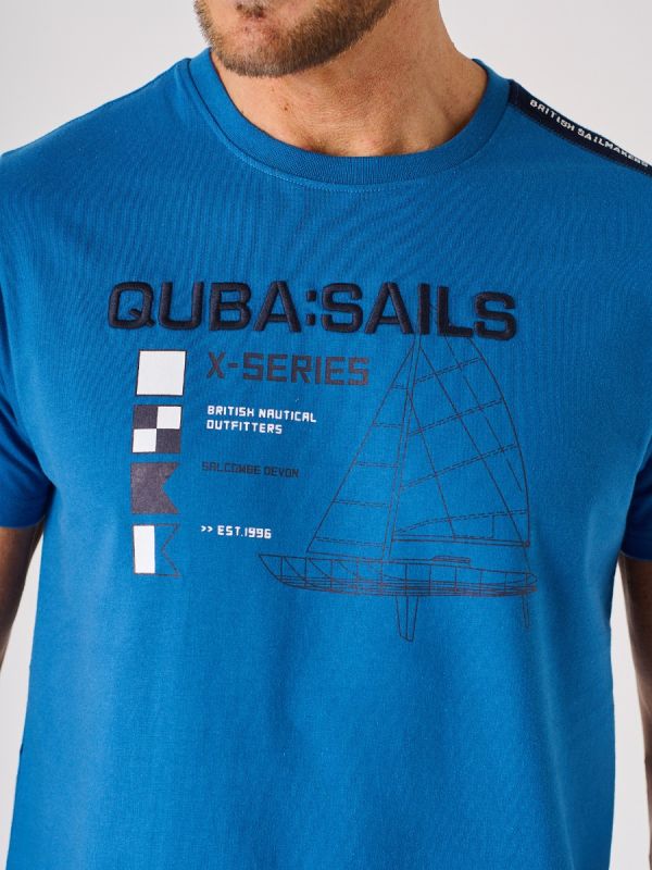 Blue X-Series Quba Sails Boat Design T-Shirt - Nolan