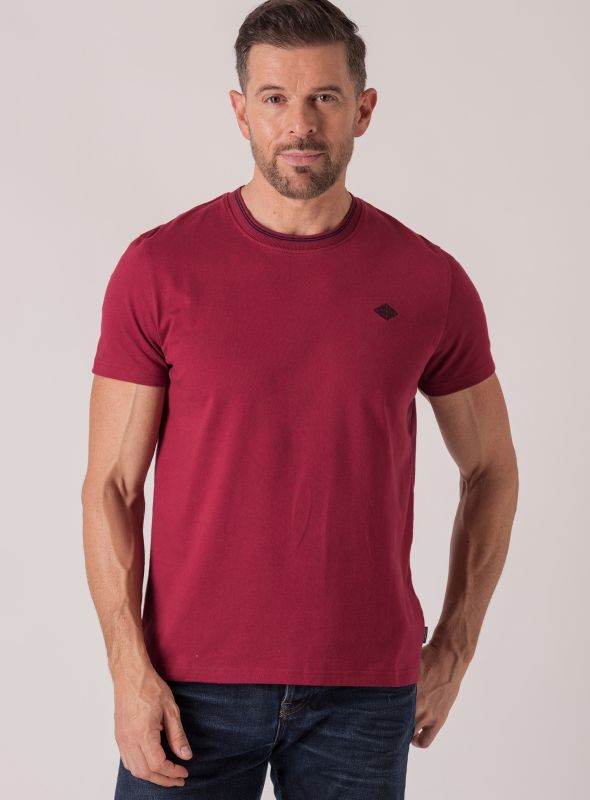 Nute Crew Neck Tee - Goji Red | Quba & Co Tops & T-Shirts