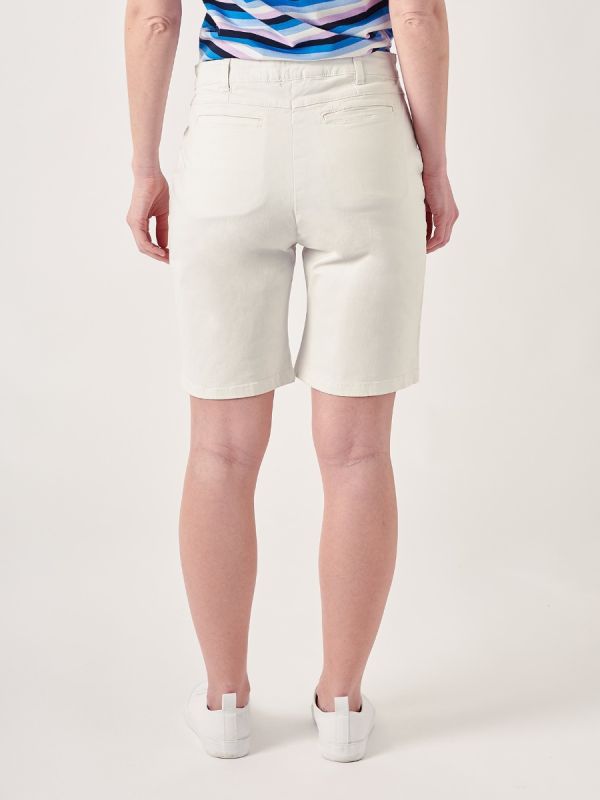 Orla WHITE Chino Shorts | Quba & Co