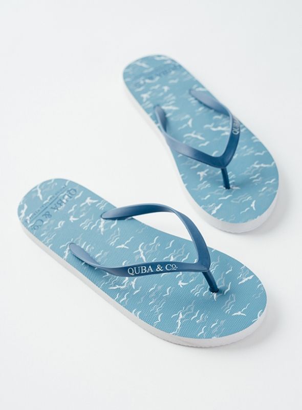 Capri Womens Flip Flops - Slate Blue