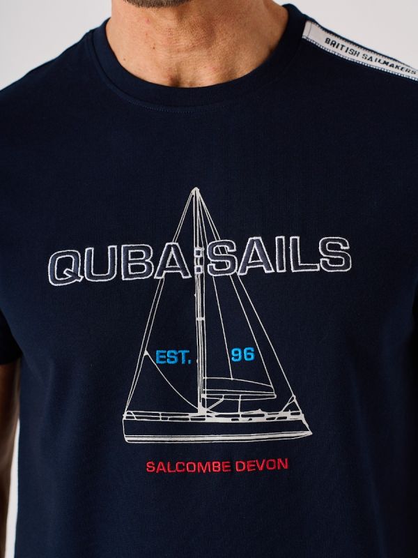 Navy X-Series Quba Sails Boat Design T-Shirt - Ralston