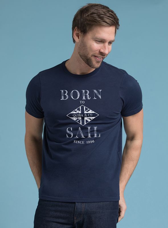 Seraph Men's Graphic T-Shirt - Navy | Quba & Co Summer Essentials
