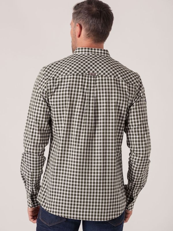 Shannon Long Sleeve Check Shirt - Forest Green
