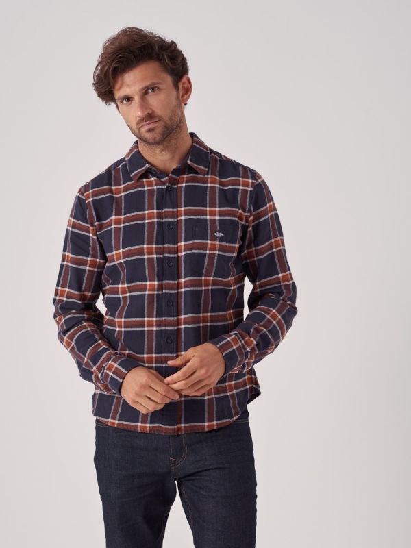 Sherwood NAVY Long Sleeve Shirt | Quba & Co